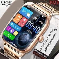 LIGE Smart Watch Men Women Waterproof 1.9Inch Full Touch Heart Rate Smartwatch IOS Android