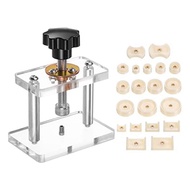 Watch Press Set Watch Back Case Screw Type Closer with 20 Dies Acrylic Watchmaker Press Tool Set Fit