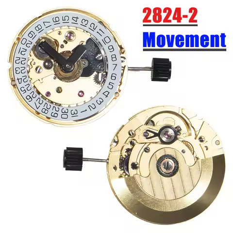 25-jewel PT5000 automatic movement with high accuracy mechanical function and date wheel, compatible
