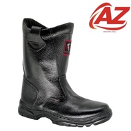 Amazing Mall 03 Safety Shoes High Cut LEATHER Black Size 5UK-12UK
