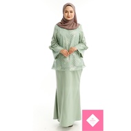 Baju Kurung Modern Plus Size Mint Green 1599526