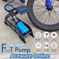 Buster Barometer Multifunctional Portable Foldable Foot Air Pump Tyre Pump Single Cylinder Heavy Duty Air Pump Bike Car