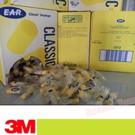 200PAIRS 3M 312-1213/1201 Ear Plugs E-A-R Classic Noise Reduction 29dB Yellow Foam Disposable PICKSIZE(200pair)