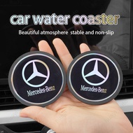 Car Laser Silicone Colorful Reflective Water Coaster for Mercedes-Benz GLE-Class E-Class C-Class GLC