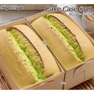 CAKE CASE| CHIFFON CASE CHIFFON PAN| THICK PAPER MATERIAL CAN BE TIND DIRECTLY| Size 19 x 9.5 x 8cm|