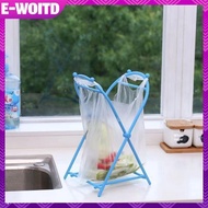 E-WOITD Trash Bags Holder Stand Foldable Countertop Waste Bag Kitchen Garbage Sorting Organizer Stor