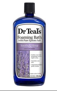 美國 Dr Teal's 薰衣草香芬泡泡沐浴露 (一公升) Lavender Foaming Bath 1000ml