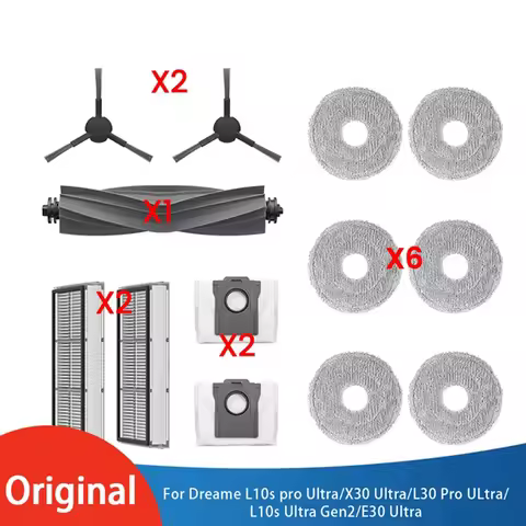 13PCS Brush And Filter Kit For Dreame L10S Pro X30 L30 Pro L10S Gen2 E30 Ultra Vacuum Cleaner Access