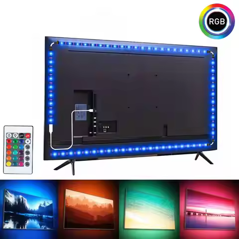 LED Strip Lights RGB 5V TV Led Backlight Strip 30Leds/M Led Lighting RGB 5050 Color Changing TV Stri