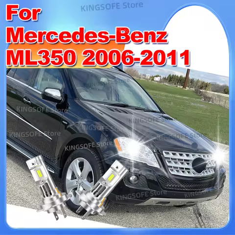 LED 50000LM Headlight Lamp 6000K For Mercedes-Benz ML350 2006 2007 2008 2009 2010 2011 (Only fit ori