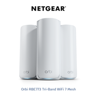 NETGEAR Orbi RBE773 Tri-Band WiFi 7 Mesh (1 Router+2 Satellite)