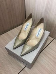 Jimmy Choo classic pumps 38 gold 高跟鞋 heel