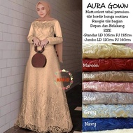Aura gown tile dress muslimah maxi dress contemporary celebgram style wedding dress