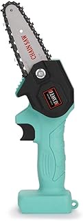 Home Office Mini Cordless Chainsaw 24V Rechargeable Lithium Battery Powered 4 Inch/2.9lb Electric Pr