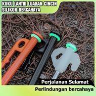 Luar tanah kuku malam aperture cincin silikon pelbagai fungsi berbentuk O aperture amaran cincin kem