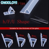OMXILOYI 1M 6-12mm F U h Shape Seal Strip Home & Living Home Improvement Hardware Glass Door Weather