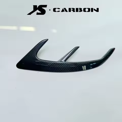 Real Carbon Fiber Rear Bumper Fins Splitters Trims for Benz S Class W217 C217 S63 S65 AMG Coupe 2014