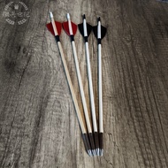 Mini Bow Arrow Accessories Wooden Arrow Spare Arrow Real Feather Arrow Steel Head Arrow