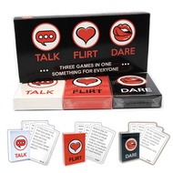 3 in 1 Talk Flirt Dare Fun Couple Game Romantic Card Set Adult toys