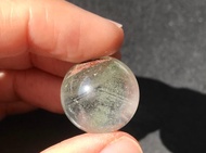 巴西翠綠幽靈球 滿天星 千層山 星光 水晶 擺設 連座 phantom