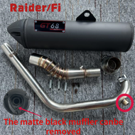 Local Ship Pipe For Xrm 110/Xrm 125/Raider 150/Chrome Black Exhaust pipe Made in Thailand GT68