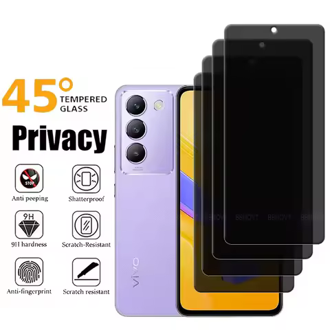 4/3/2/1Pcs For Vivo V40 SE Glass Vivo V40 SE Tempered Glass Phone Protective Anti-Spy Privacy For Sc