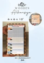 Wooden Alkansya/ Coin Bank with with IPON Challenge Sticker