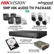 Hikvision CCTV 5MP HIK Audio TVI 8-CH Package B6