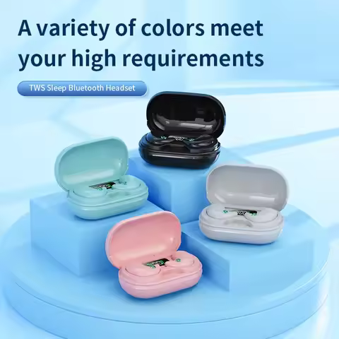 Black Tech M16 Sleep Ultra Thin Wireless Bluetooth Earphones Invisible Ear Mini Earphones BT5.0 Low 