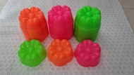 loyang cetakan plastik rainbow kue kukus putu ayu jelly isi 12pcs motif melati