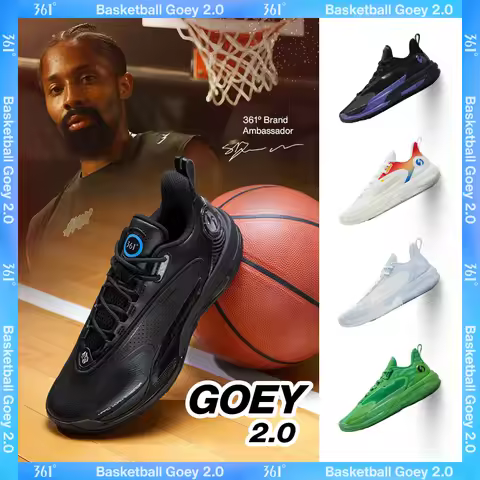 361 Degrees GOEY 2.0 Men Basketball Shoes Breathable Guard Cushioning Wear Resistant Protection Ankl