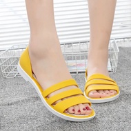 Women Sandals Jelly Soft-soled Non-slip Waterproof Plastic Beach Shoes