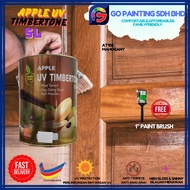 APPLE PAINT'S 2IN1 UV TIMBERTONE 5 LITRE WOOD VARNISH WITH UV PROTECTION &  REPELL ANTS & ANTI TERMI