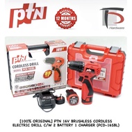[100% ORIGINAL] PTN 16V BRUSHLESS CORDLESS ELECTRIC DRILL (PCD-16SBL) *AKAIDO / MILWAUKEE / DEWALT*