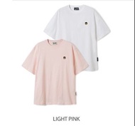 韓國🇰🇷WHO A.U 2 Pack Steve Patch Tshirt 刺繡小熊頭TEE (2件套)