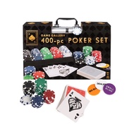Poker Chip Set 400 Piece Game Gallery Poker Set with Professional Weight Poker Chips 400pc