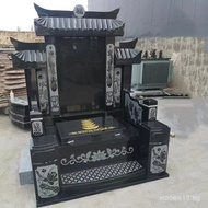 Black Granite Tombstone Cemetery Memorial Stone Marble Tombstone Shanxi Black Tombstone China Black 
