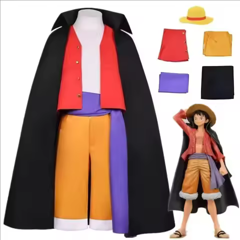 Anime Monkey Luffy Cosplay Costumes Monkey Sun God Two Years Later Cos Adult Carnival Party Red Top