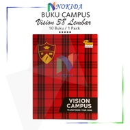Nokida School Notebook Quarto Alfa Campus 58 Sheets [1 Pack/10 Books] Campus Book/ 1 Pack Writing No