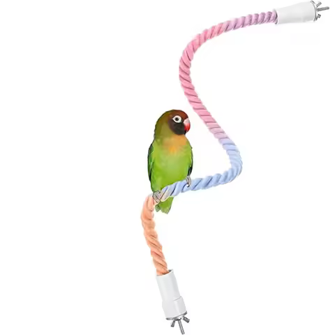 Rope Perches for Bird Cages, Rope Perch for Parrots, Cockatiels & Parakeets, Bird Cage Accessories