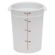 CAMBRO RFS8-148 8 qt Polyethylene Round Food Storage Container With RFSC6-148 Cover Lid