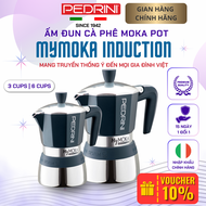 [Voucher 10%] Ấm pha cà phê Moka Pot PEDRINI MyMoka induction 3 Cups và 6 Cups