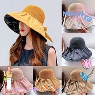 MH Bucket Hat Outdoor Sunscreen Anti-UV Portable Panama Hat Sun Hat