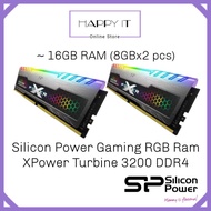 Silicon Power 16GB Xpower Turbine RGB DDR4 3200MHz Gaming Desktop Ram 16GB