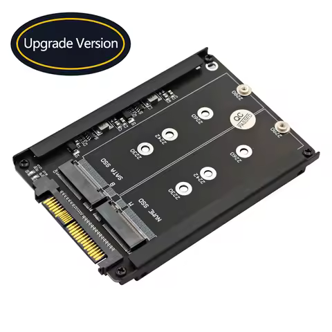 Metal Case M.2 to U.2 SSD Adapter Riser Board + Enclsoure Socket NVMe M2 SATA SSD to PCI-e U2 SFF-86