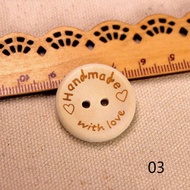 Handmade wooden buttons, handmade wooden buttons (1 piece)