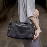 復古軟質手提側背公事包