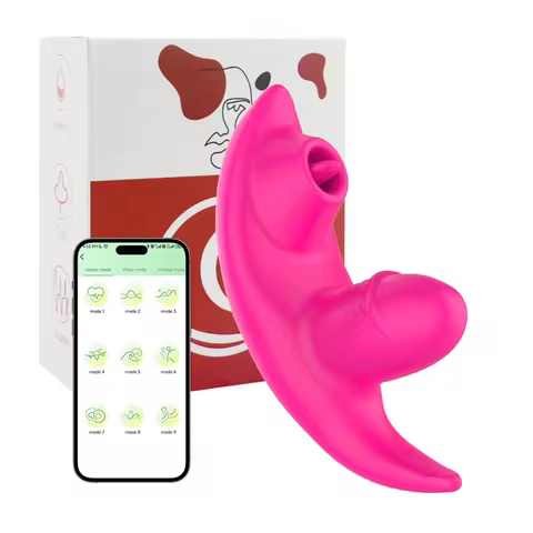 Wireless Sucking Vibrator for Women Bluetooth APP Control Stimulator Wearable Nipple Oral Massager G