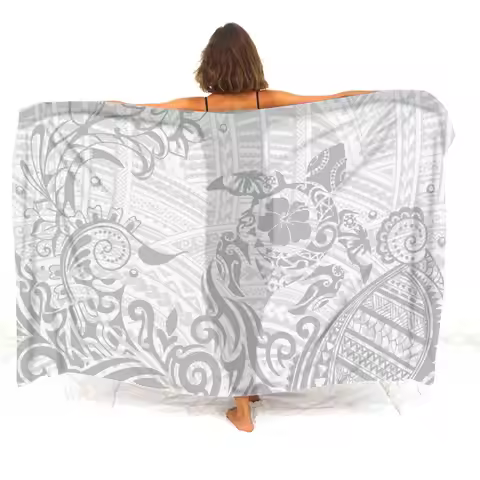 Samoa Club Women'S Sarong Custom Polynesian Tribal Women'S Summer Beachside Style Sarong Sun Protect