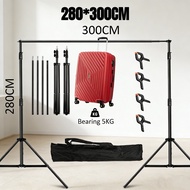 2.8*3m/9.2ft*10ft Photography Backdrop Stand Adjustable Supporting System Background Stand Kit